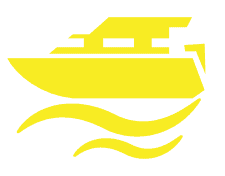 Yellow boat icon